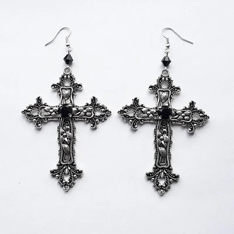 Silver Gothic Punk Earing