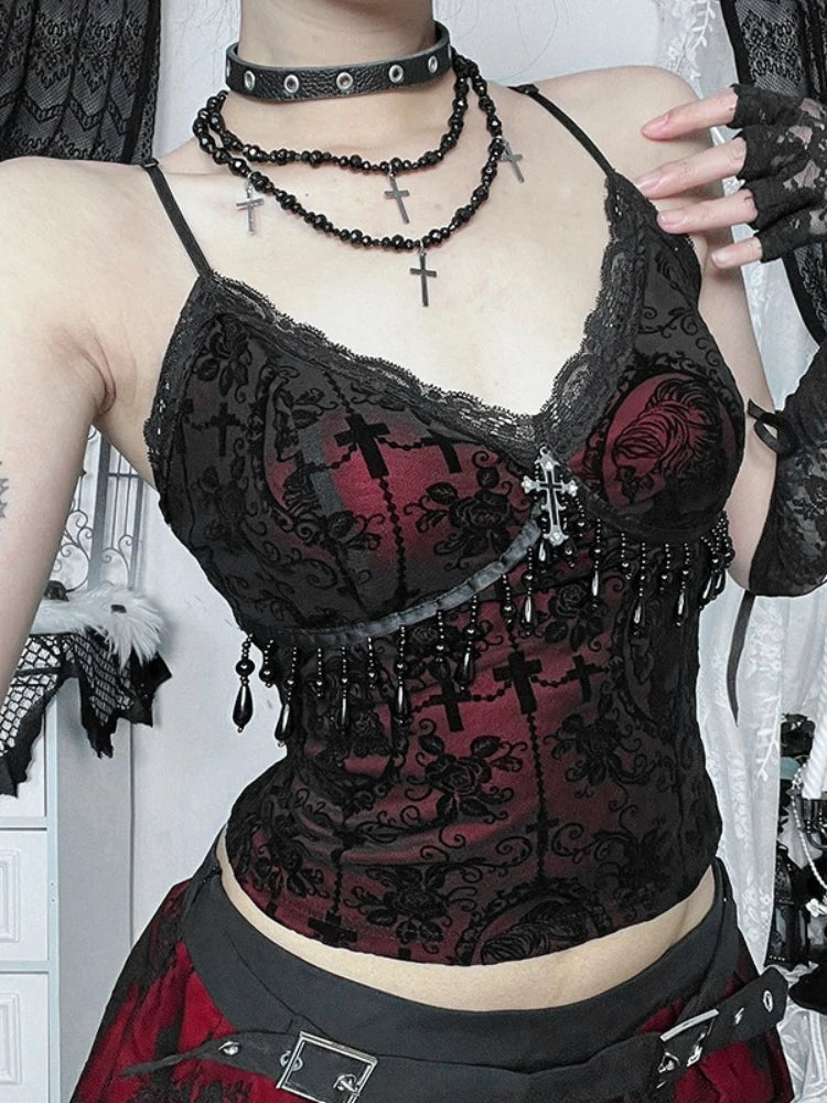 The Obsidian Mesh Bustier