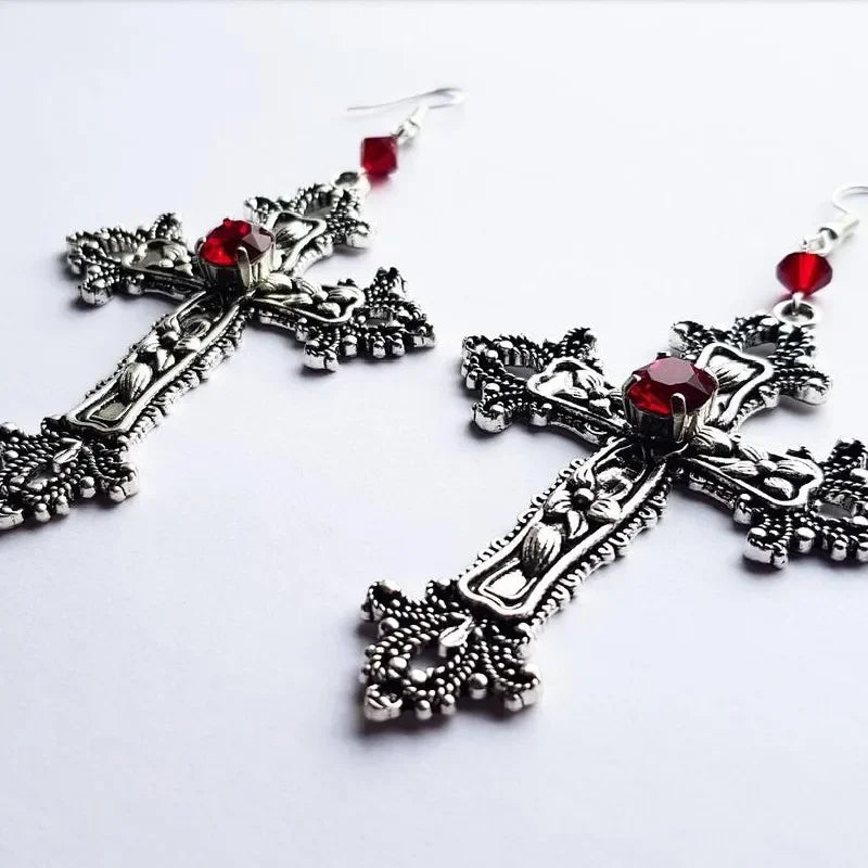 Silver Gothic Punk Earing