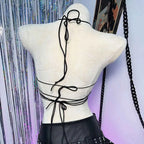 Women's Y2K Goth Top Emo Clothing Gothic Crop Tank Tops with Spikes Punk Rock for Teens Spiked Studded ALT Rave Festival Grunge