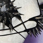 Women's Y2K Goth Top Emo Clothing Gothic Crop Tank Tops with Spikes Punk Rock for Teens Spiked Studded ALT Rave Festival Grunge