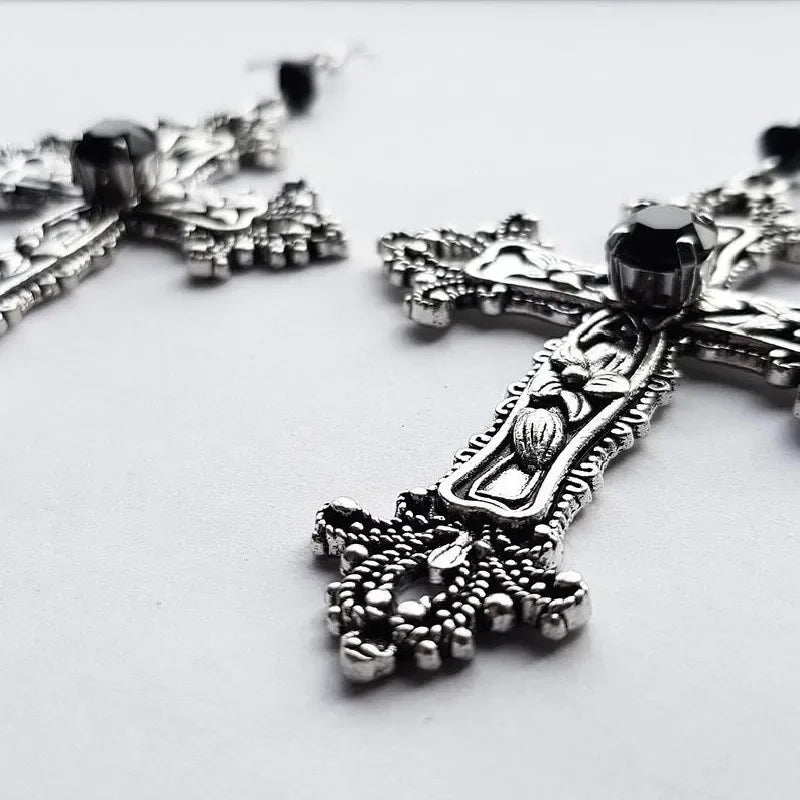 Silver Gothic Punk Earing