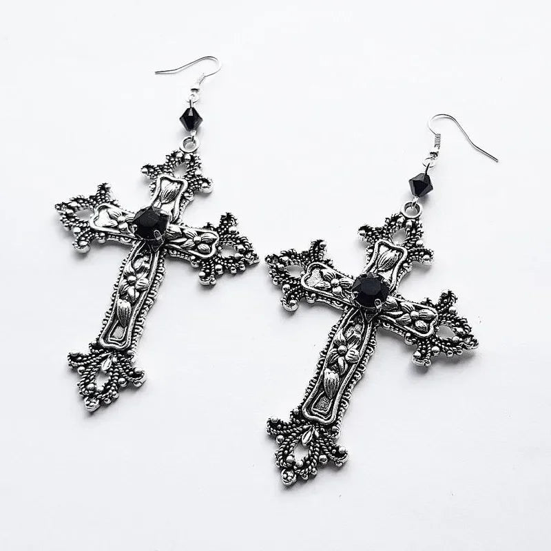 Silver Gothic Punk Earing