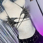 Women's Y2K Goth Top Emo Clothing Gothic Crop Tank Tops with Spikes Punk Rock for Teens Spiked Studded ALT Rave Festival Grunge