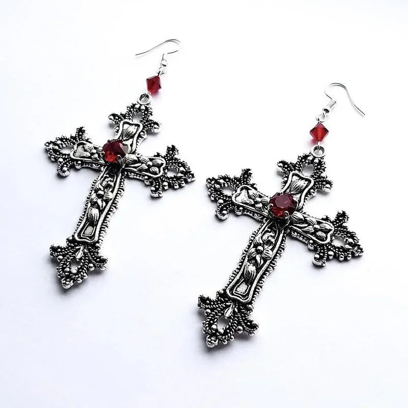 Silver Gothic Punk Earing
