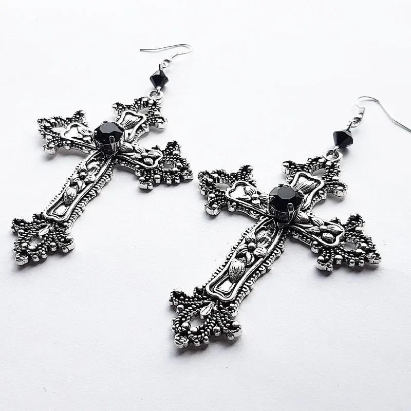 Silver Gothic Punk Earing